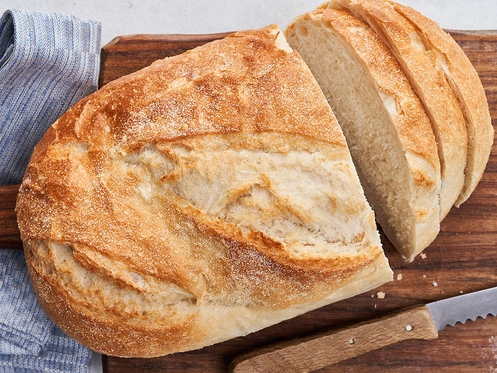 Детайлно изображение на бял хляб