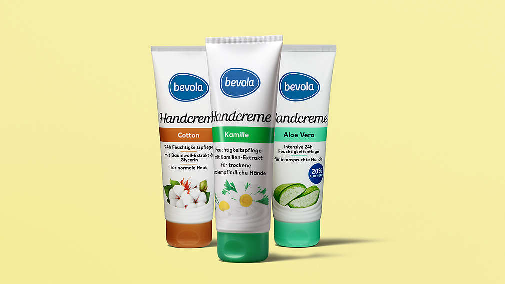 Our  bevola® hand creams