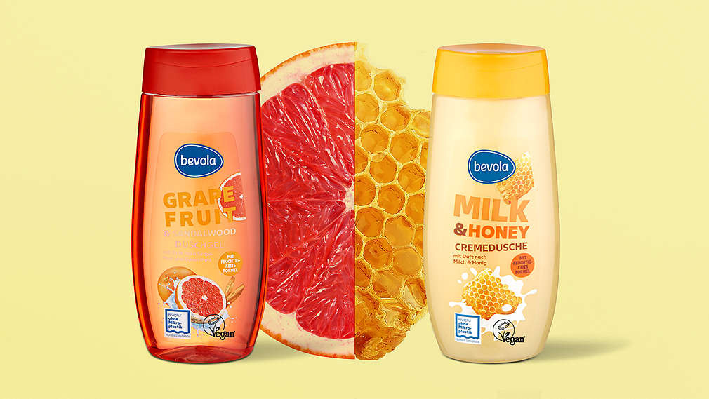 bevola®  shower gel and bevola®  cream shower gel