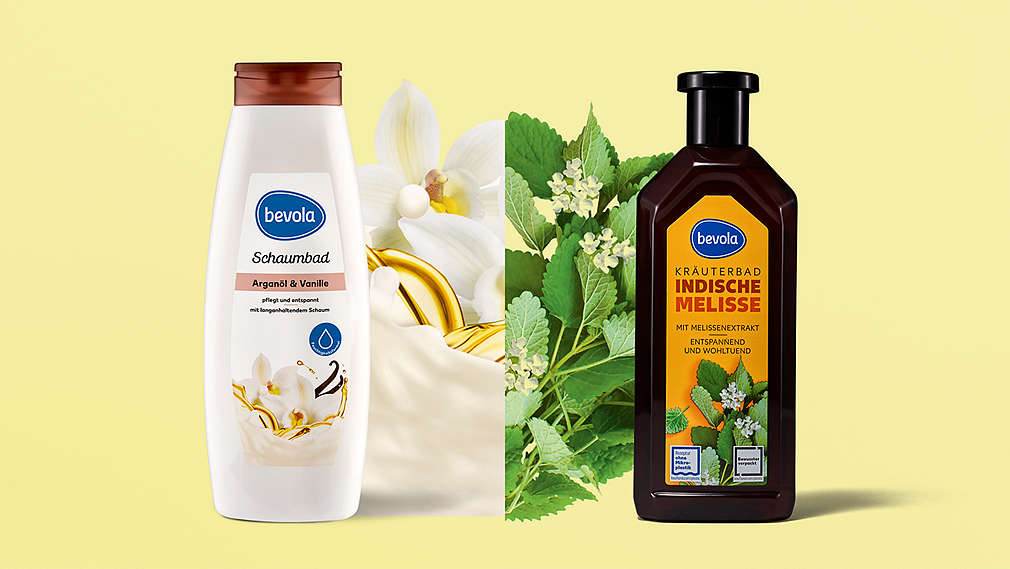 bevola® pěnová koupel a bevola® bylinná koupel