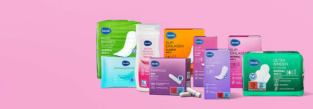 Various hygiene products from bevola®  