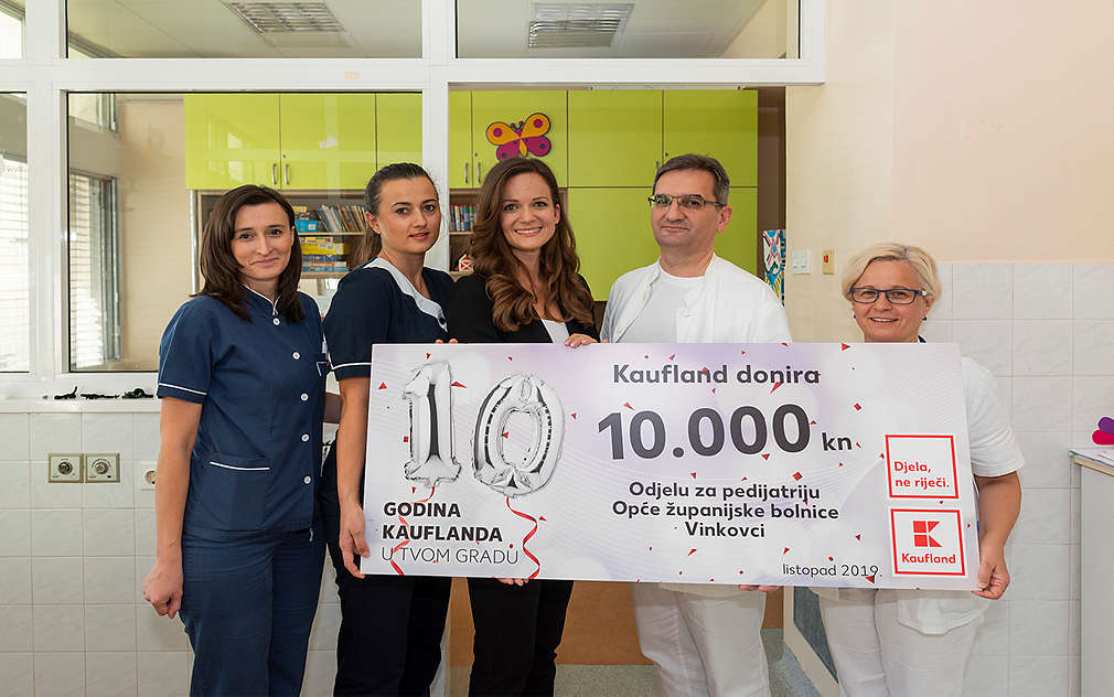 Kaufland povodom rođendana donira 60 000 kuna bolnicama