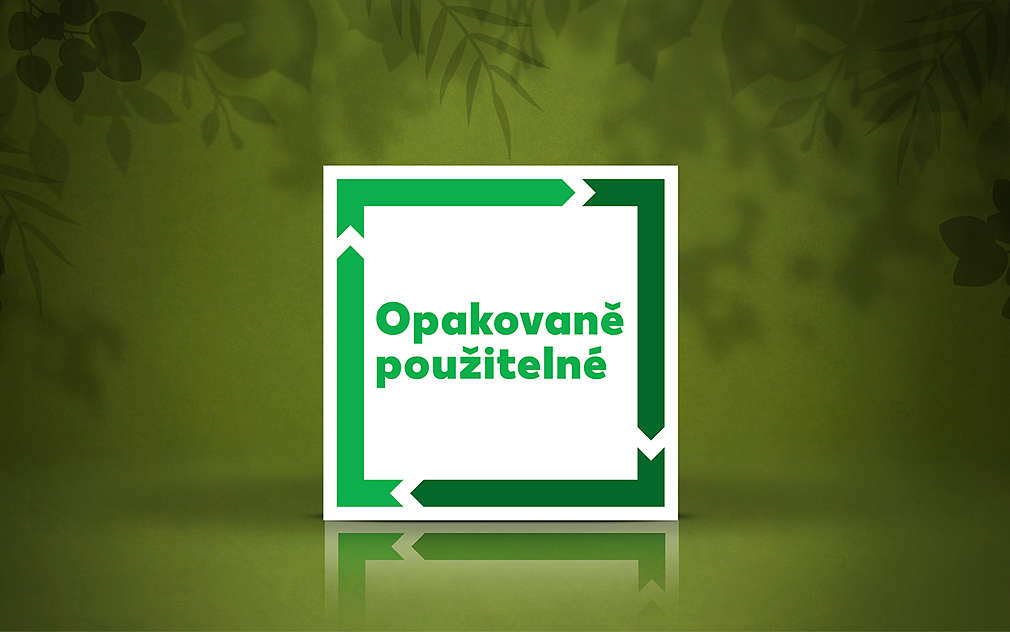 logo „Opakovaně použitelné“
