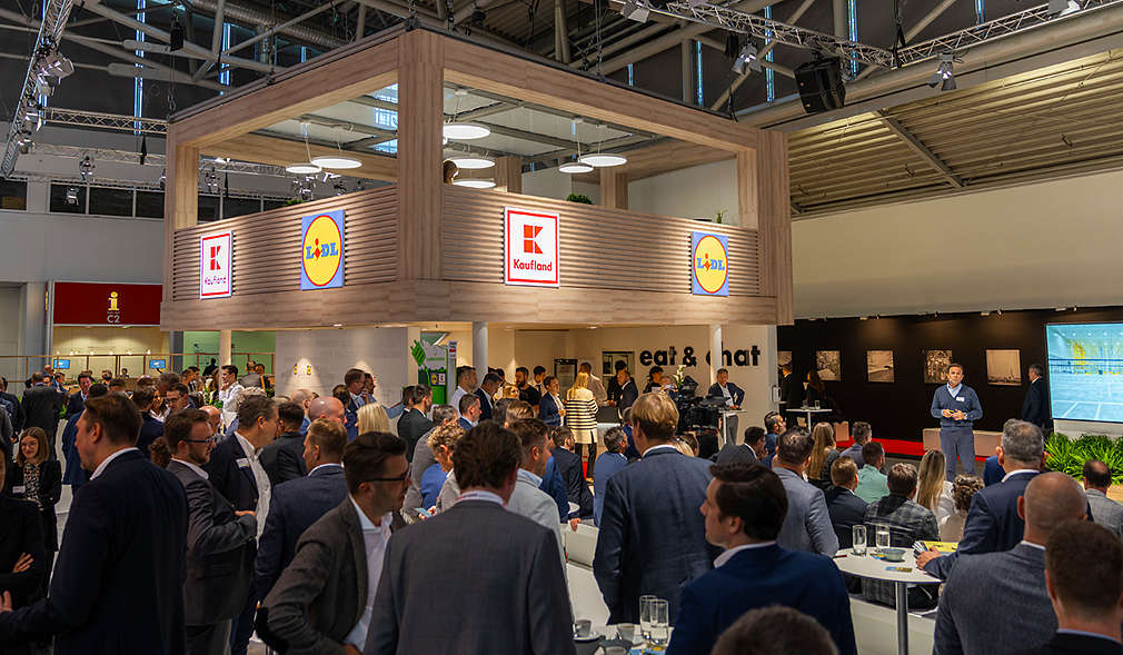Messestand Expo Real 2022 gemeinsam mit Lidl