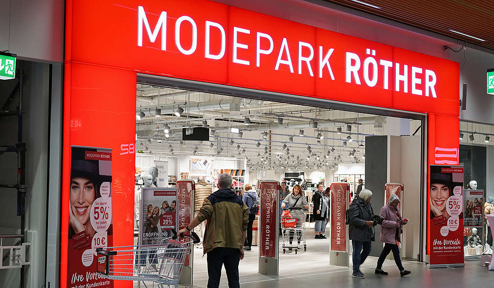 Abbildung: Vermietete Fläche an Modepark Röther