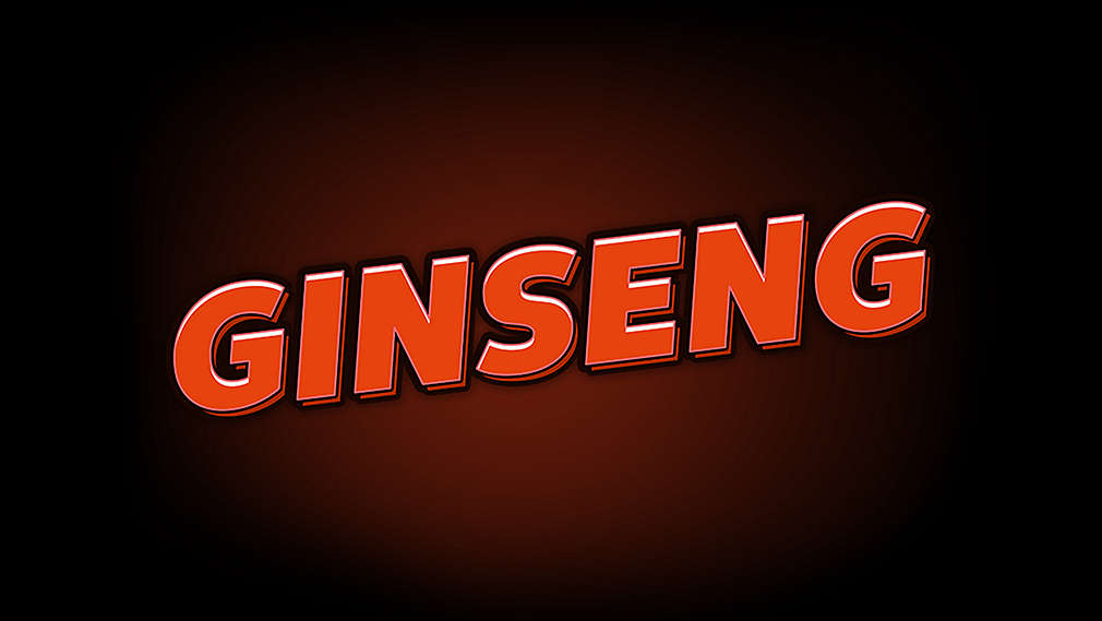Schriftzug: Ginseng