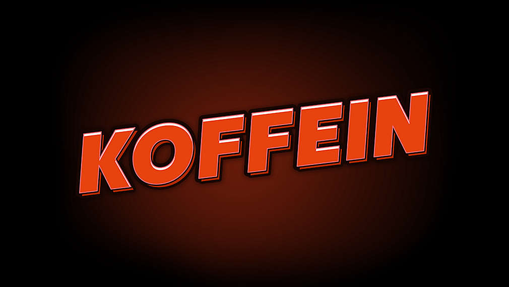 Schriftzug: Koffein