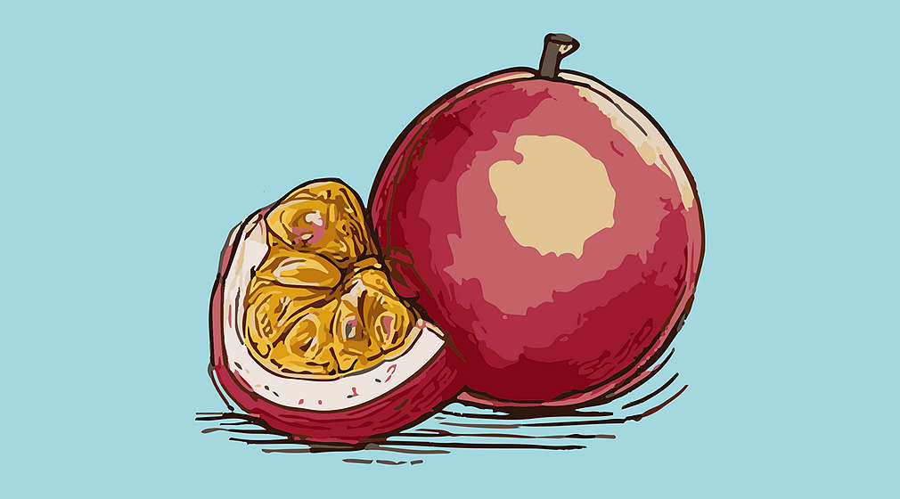 Abbildung einer Passionsfrucht