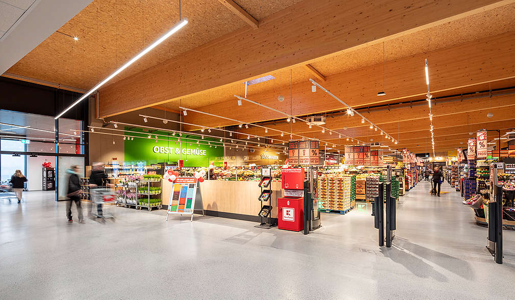 Innenansicht einer Kaufland-Filiale