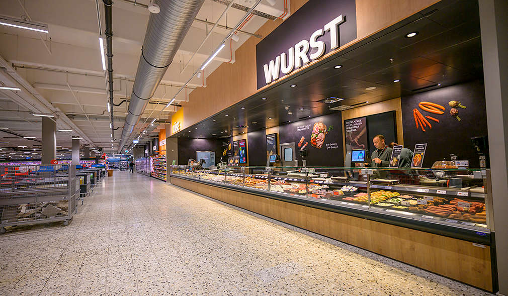 Abbildung: Kaufland-Filiale in Bielefeld – Wursttheke