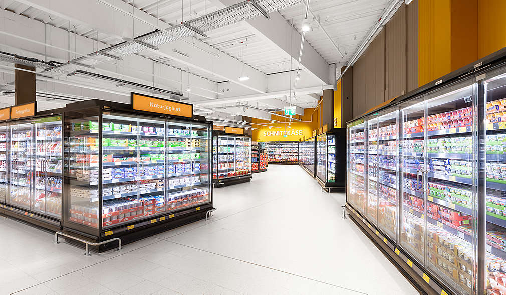 Abbildung: Kaufland-Filiale in Jettingen – Kühlmöbel