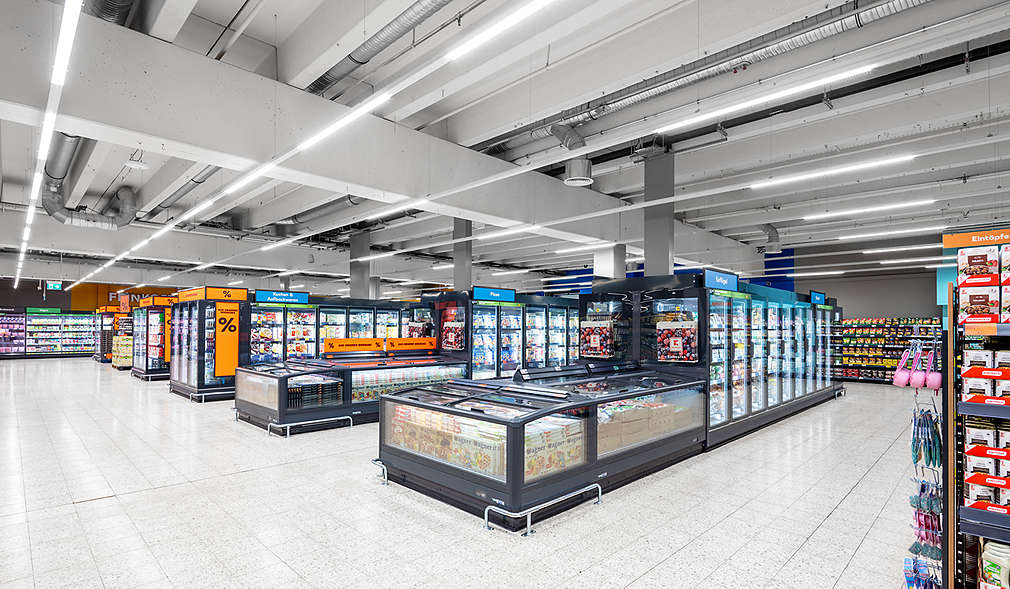 Abbildung: Kaufland-Filiale in Karlsruhe-Bulach – Kühlmöbel