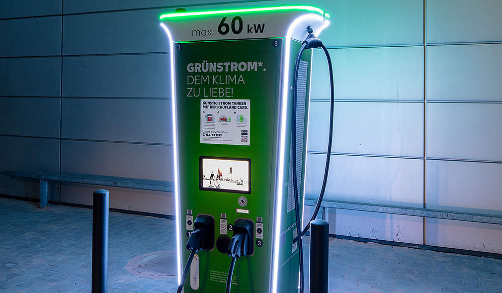 Abbildung: Kaufland-Filiale in Karlsruhe-Bulach – E-Ladestation