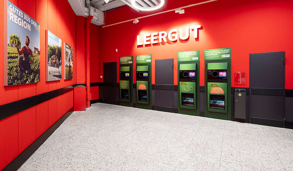 Abbildung: Kaufland-Filiale in Ludwigshafen – Leergutautomaten