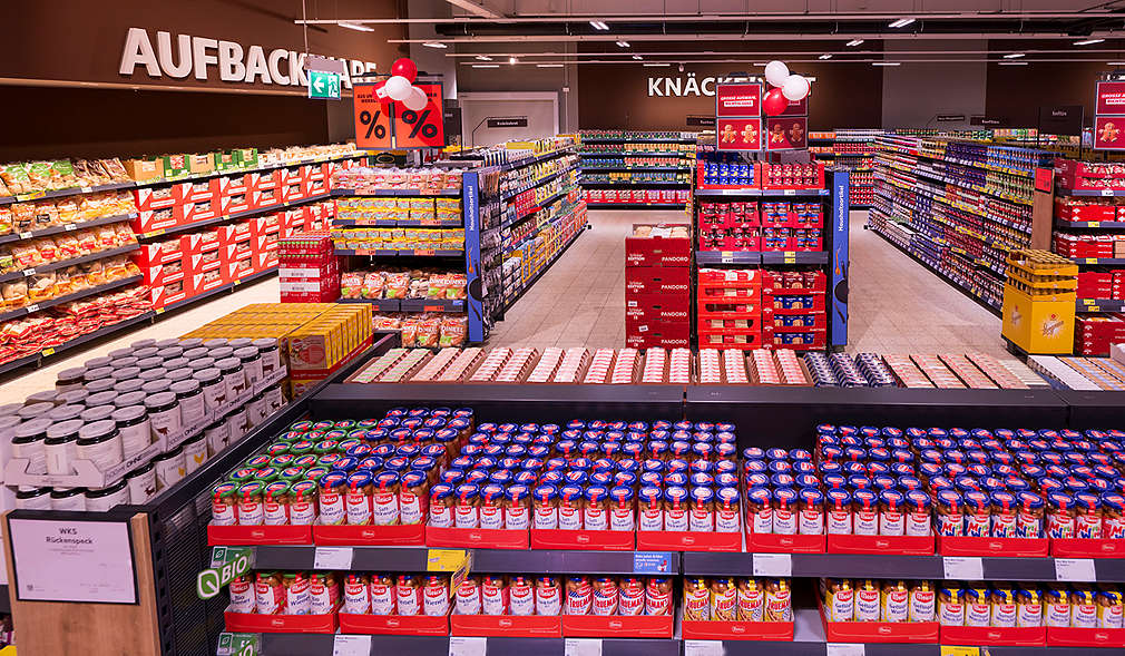 Abbildung: Kaufland-Filiale in Mülheim-Kärlich – Konserven