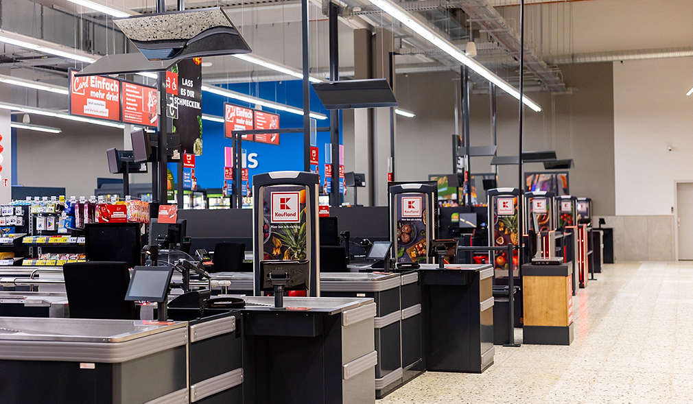 Abbildung: Kaufland-Filiale in Schwentinental – Kassenbereich
