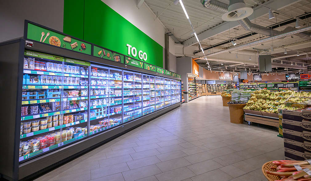 Abbildung: Kaufland-Filiale in Wesel – To-go-Regal