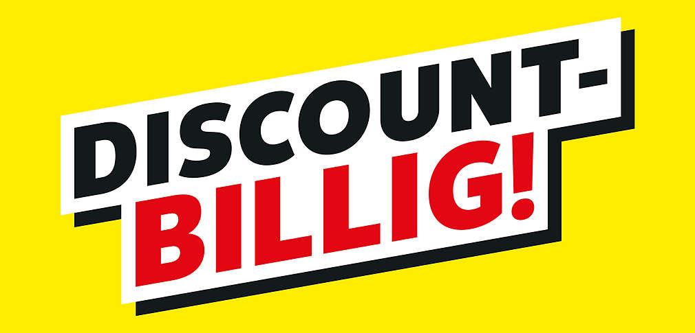 Schriftzug: Discountbillig!