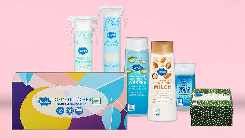 Verschiedene BEVOLA® Gesichtsreinigung und -pflegeprodukte