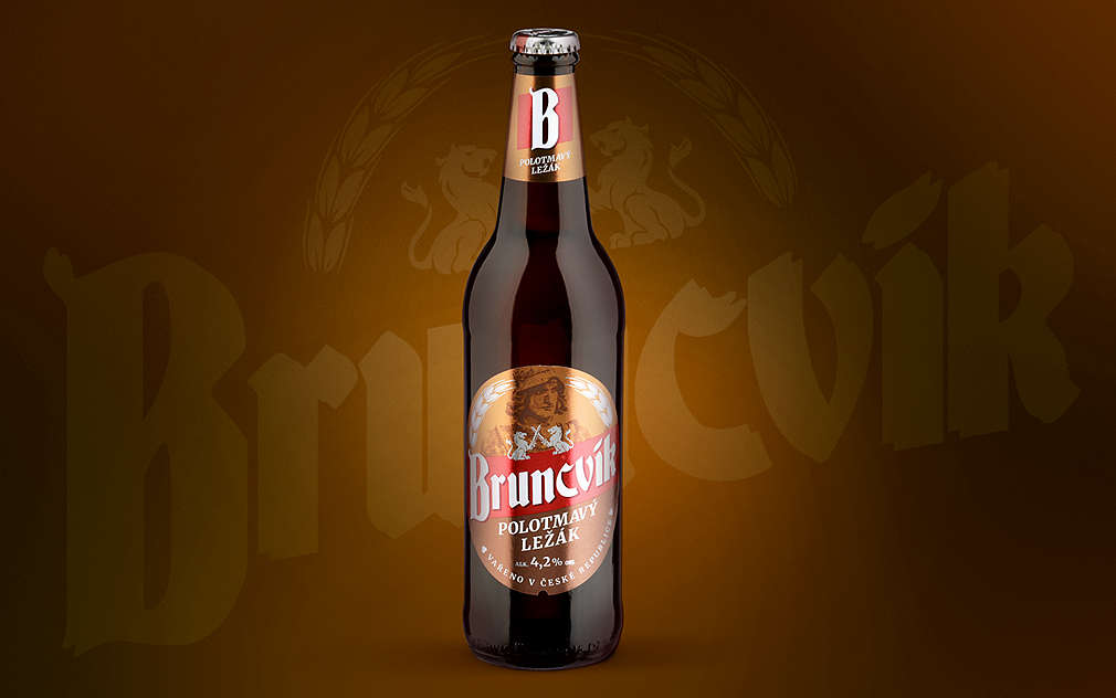 Spodně kvašený polotmavý ležák Bruncvík