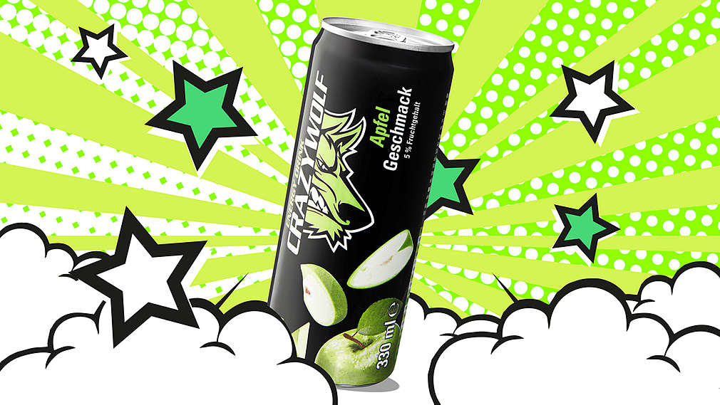 Doză de Crazy Wolf cu aromă de măr