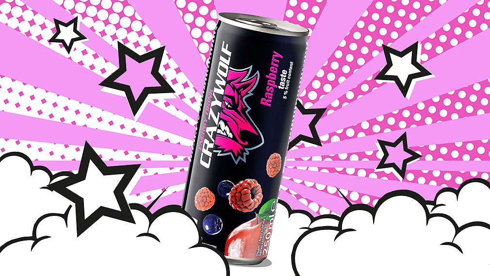 Doză de Crazy Wolf cu aromă de zmeură