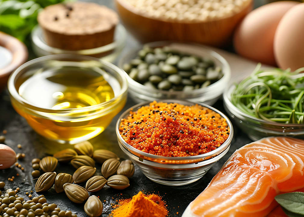 Unterschiedliche ausgewogene Lebensmittel