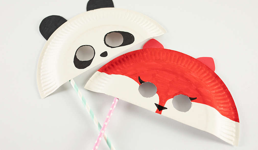 Panda- oder Fuchsmaske