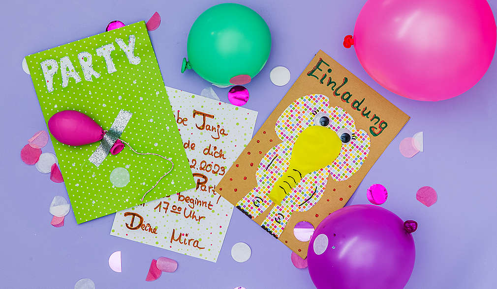 Luftballon-Einladung
