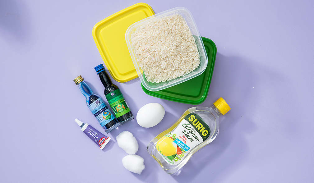 Material was zum Eierfärben gebraucht wird