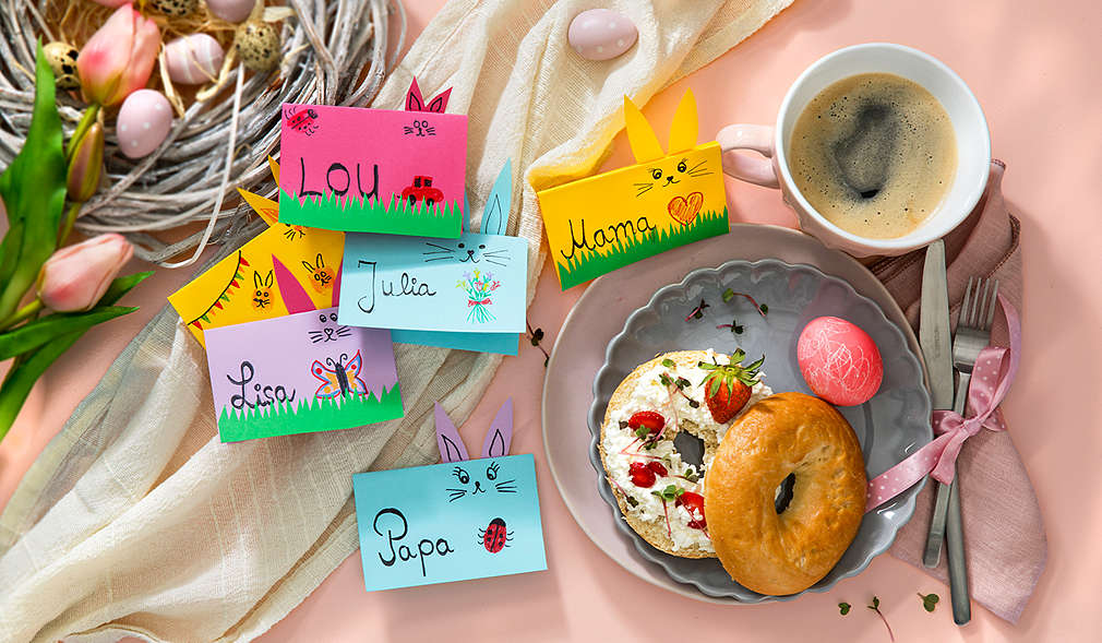 Selbst gemachte Osterkarte