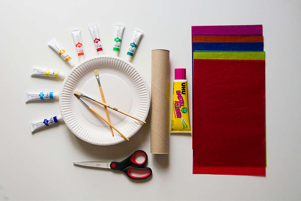 Bastelmaterial fürs Frisbee-Ringewerfen