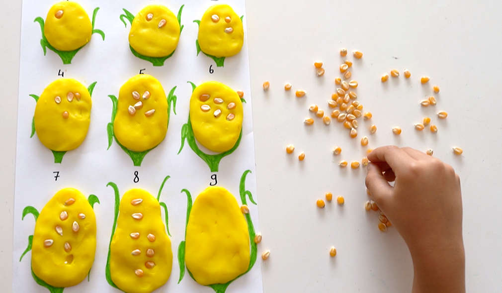 Knetefiguren mit Getreidekörnern