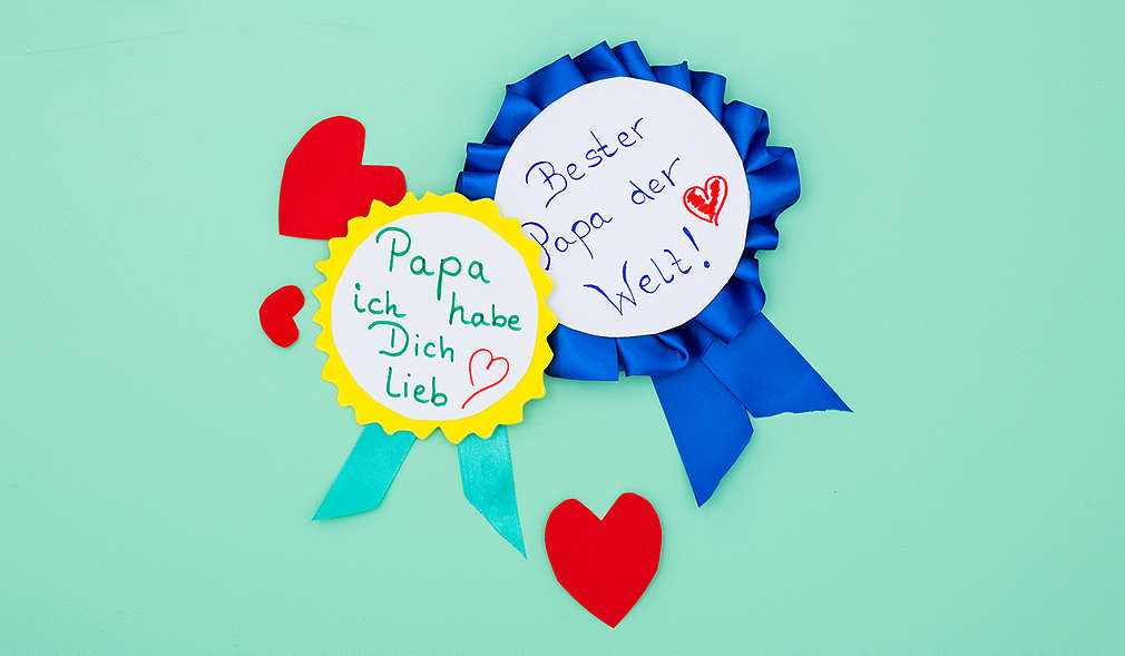 Selbst gebastelte Medaille