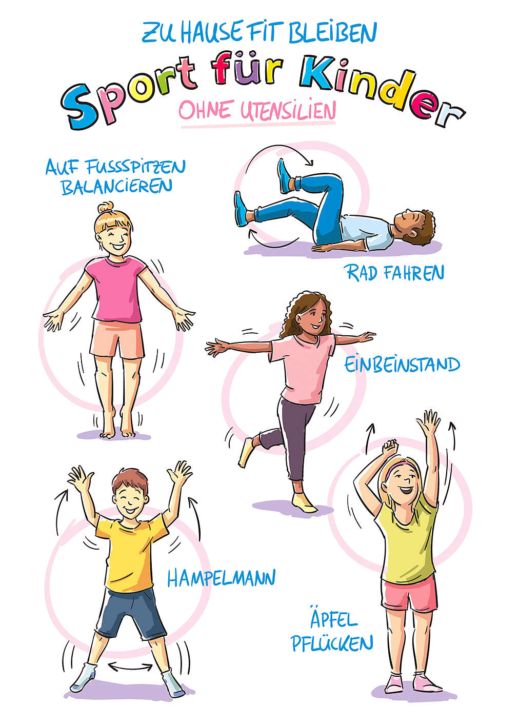 Abbildung „Sport für Kinder ohne Hilfsmittel"