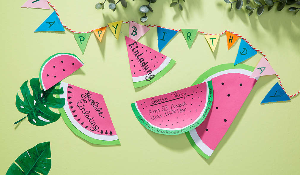 Wassermelonen-Einladung