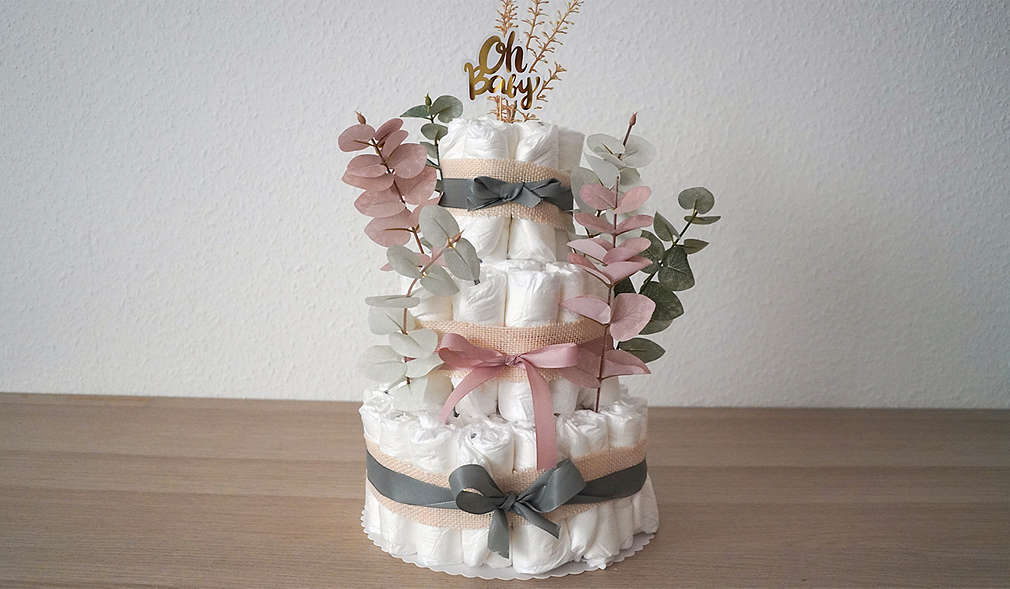 Selbst gemachte Windeltorte