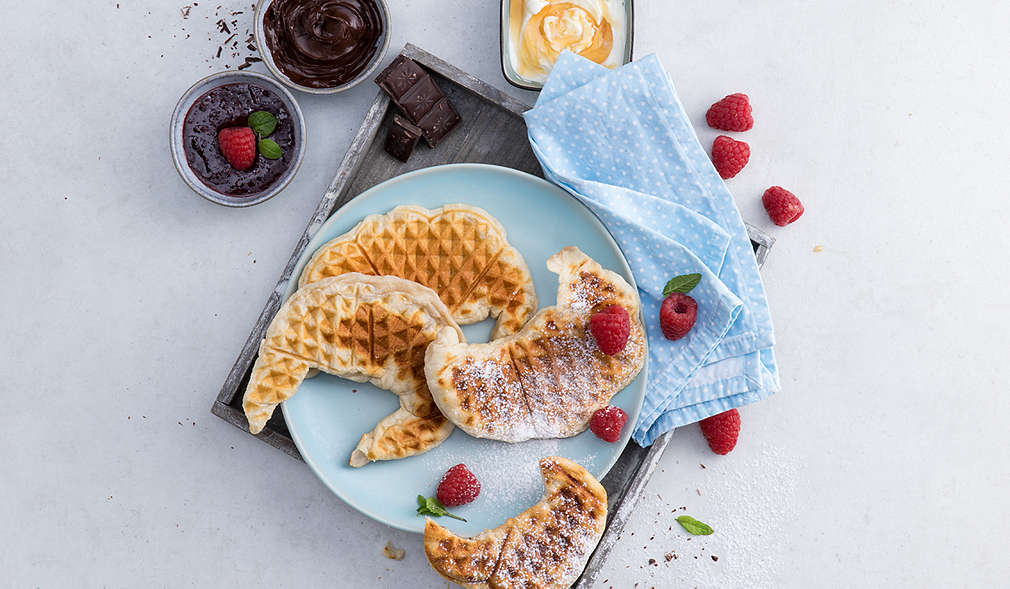 Croissant im Waffeleisen