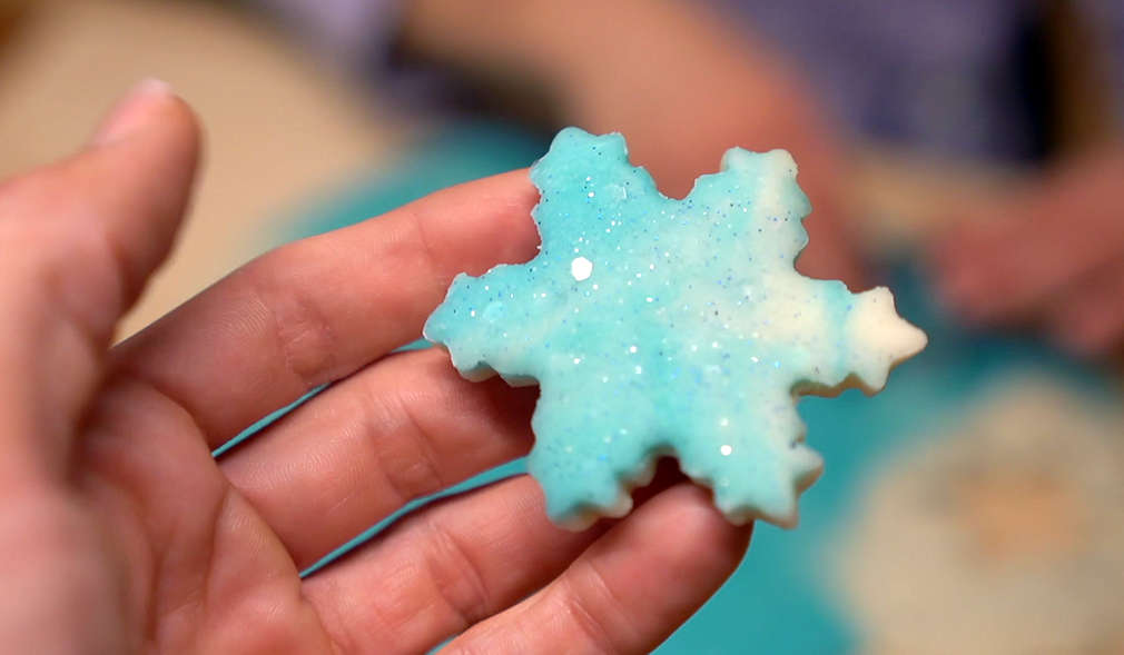 Stern aus Glitzerknete