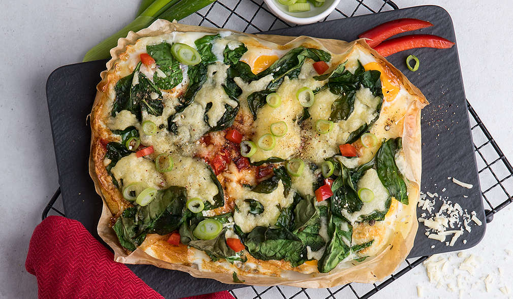 Frittata aus der Heißluftfritteuse