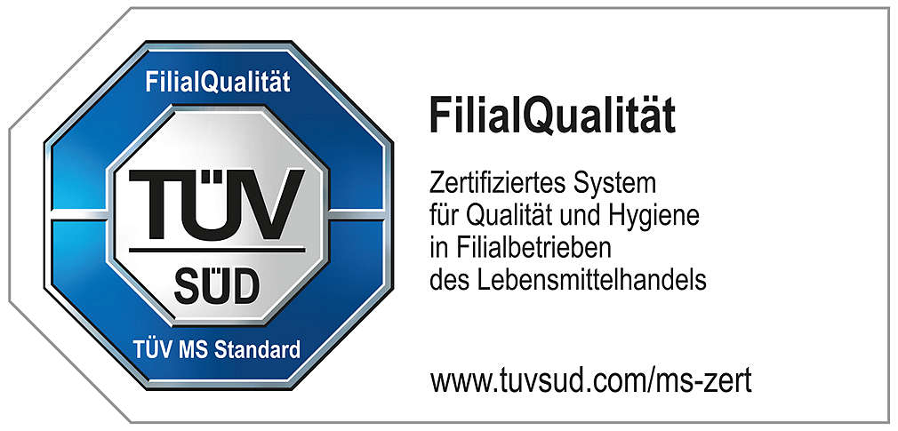 Abbildung: TÜV SÜD Siegel zur „FilialQualität“