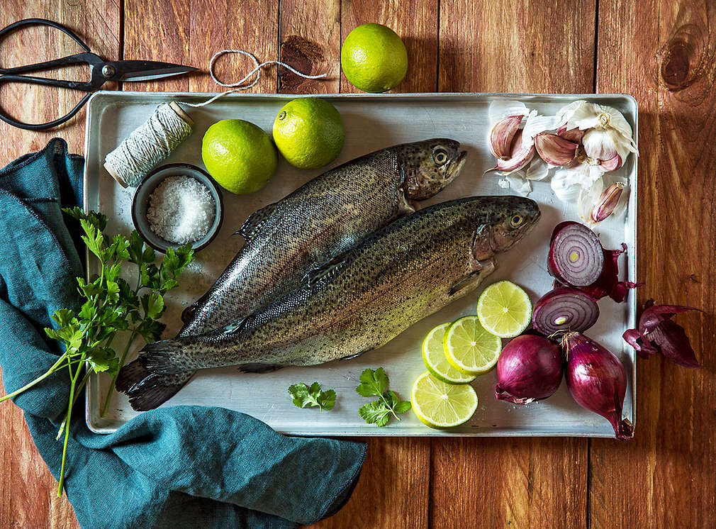 Цяла риба на скара