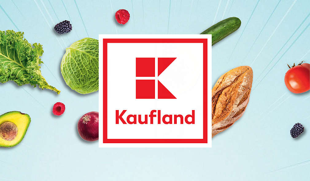Logo: Kaufland; versch. Obst und Gemüse