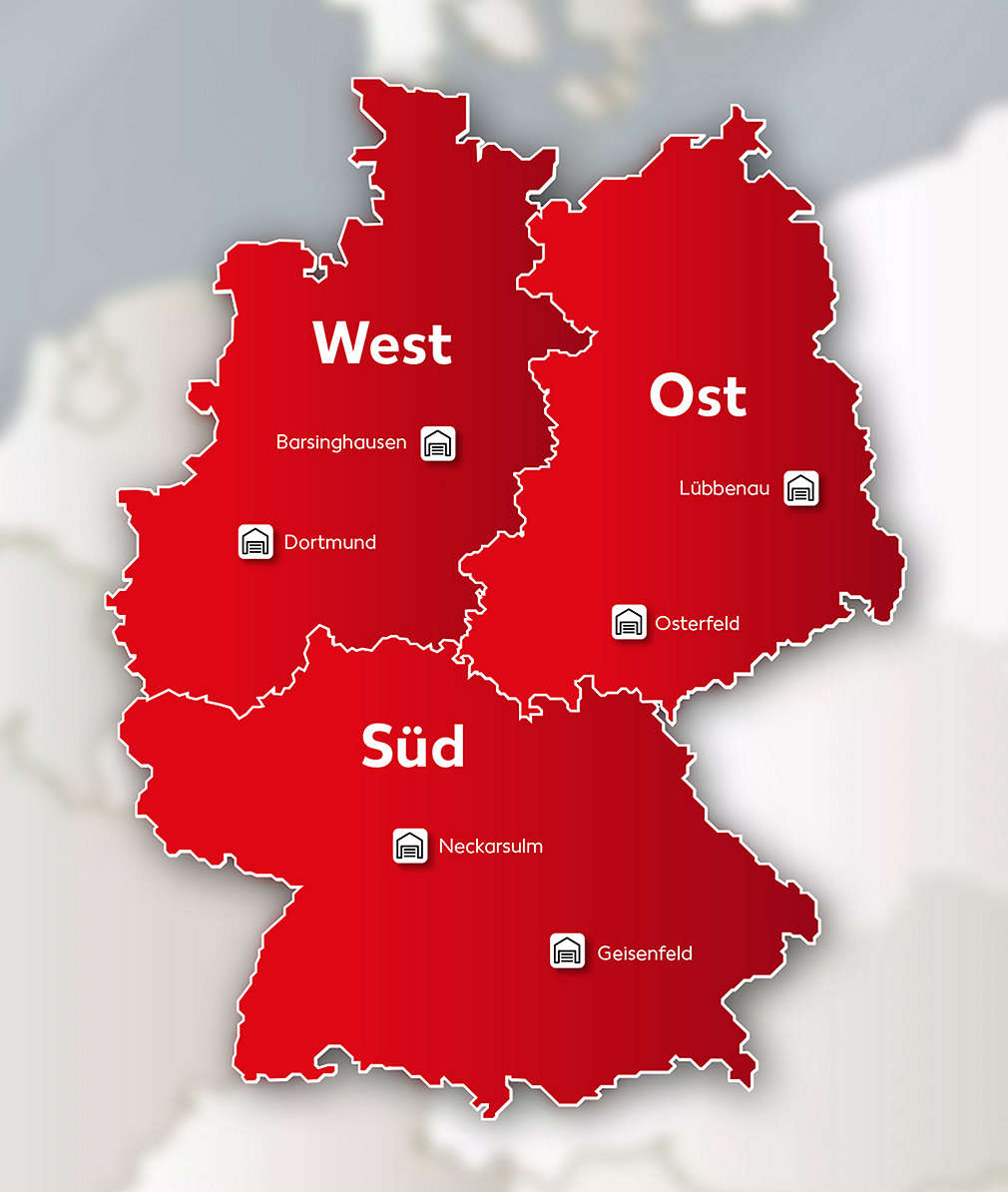 Karte von Deutschland