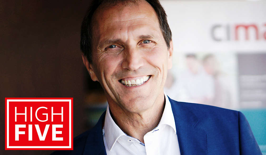 Logo: HIGH FIVE; Abbildung Roland Wölfl