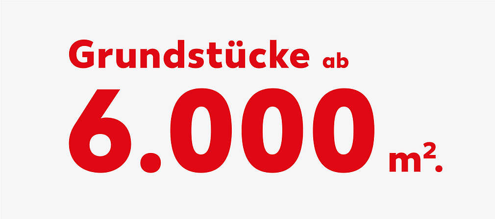 Grundstücke ab 6.000 m².