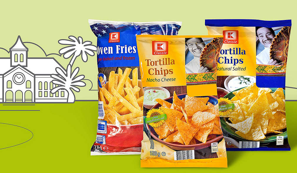 Различни чипсове с марката K-Classic 