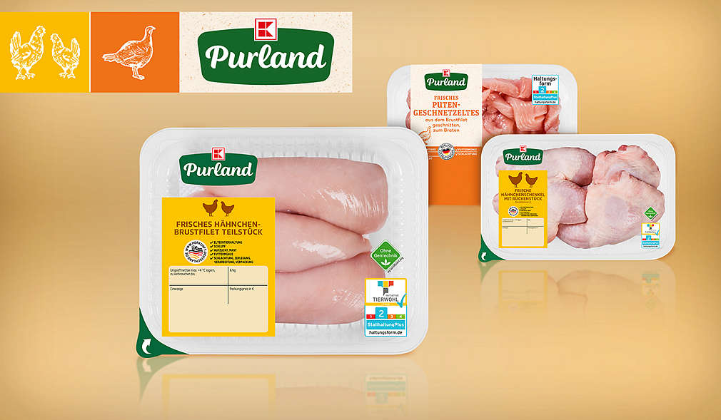 Verschiedene K-Purland Geflügelprodukte