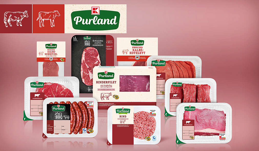Verschiedene K-Purland Rind-Produkte