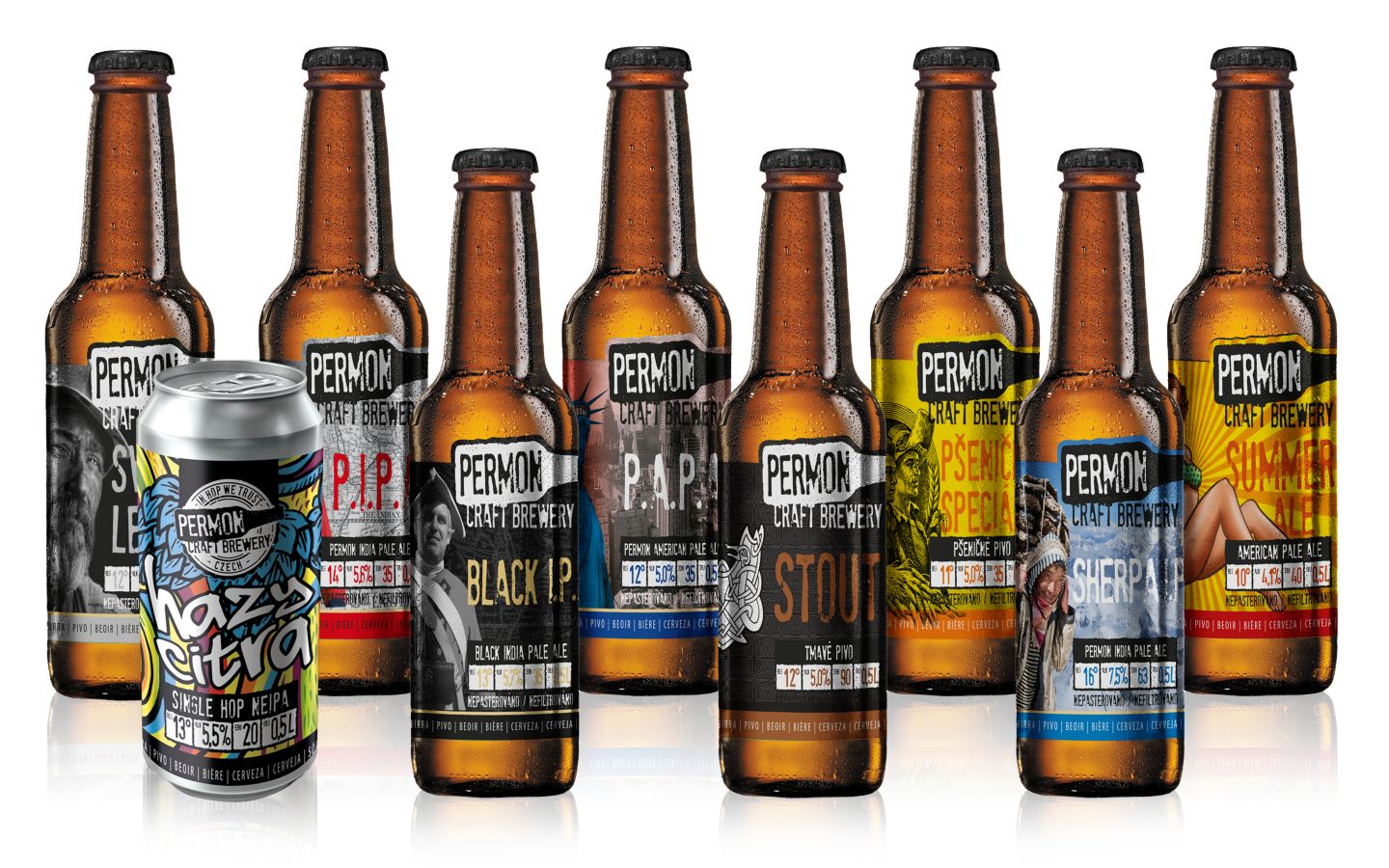 pivo Permon, různé druhy